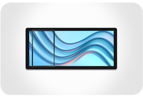 Sliding rail screen